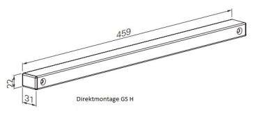 ECO Gleitschiene GS-H - RAL 9016